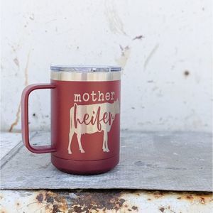 15oz Mother Heifer Insulated Travel Mug